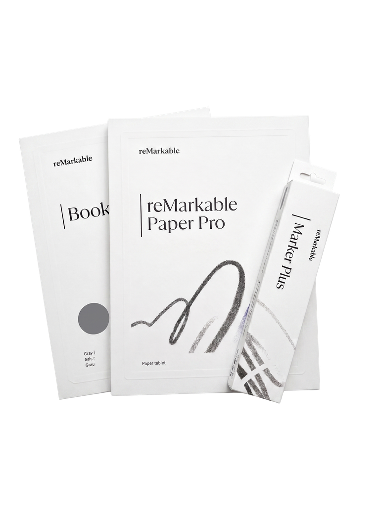 reMarkable Paper Pro 64GB 11,8" + Marker Plus + BookFolio Polymer Gray