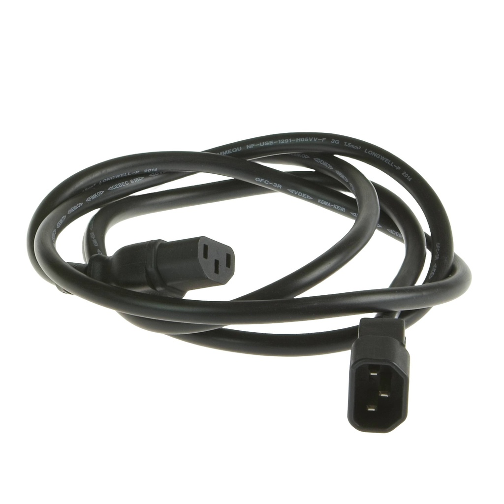 C14/C13 Przejsciowka zasilania 2 metry 