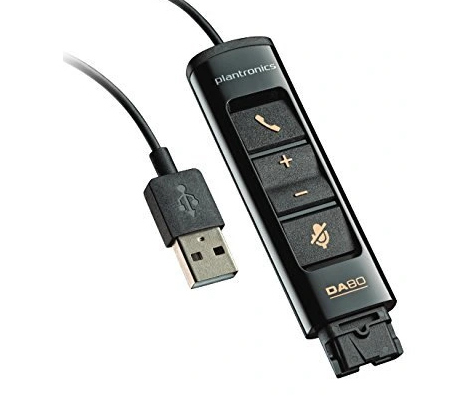 Adapter USB do słuchawki nagłownej Plantronics DA80