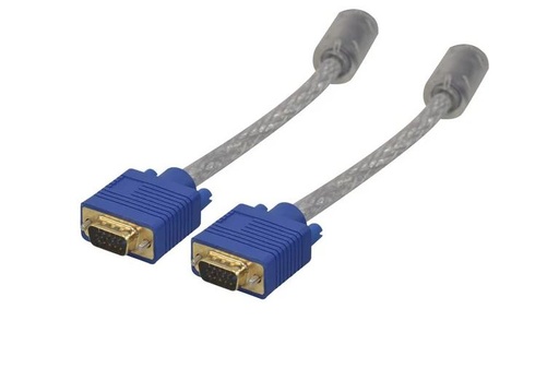 [W250307006] Kabel  SVGA Transparentny 15pin HD D-SUB 2M Male