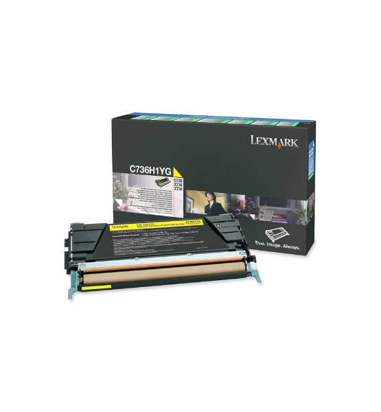 Toner Lexmark C73x yellow 10k (C736H1YG)